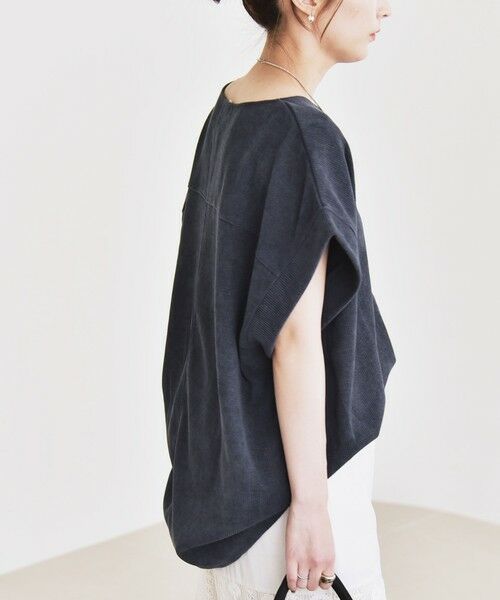 SHIPS / シップス カットソー | quaranciel:〈洗濯機可能〉ポリエステル ベロア ドロスト ルーズ プルオーバー | 詳細15