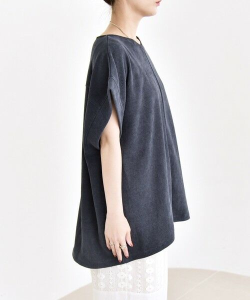 SHIPS / シップス カットソー | quaranciel:〈洗濯機可能〉ポリエステル ベロア ドロスト ルーズ プルオーバー | 詳細27