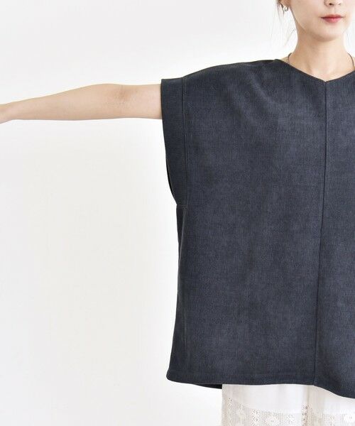 SHIPS / シップス カットソー | quaranciel:〈洗濯機可能〉ポリエステル ベロア ドロスト ルーズ プルオーバー | 詳細29