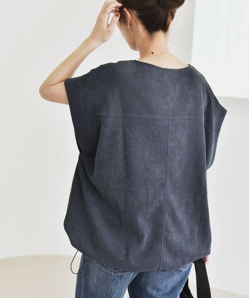 SHIPS / シップス カットソー | quaranciel:〈洗濯機可能〉ポリエステル ベロア ドロスト ルーズ プルオーバー | 詳細7