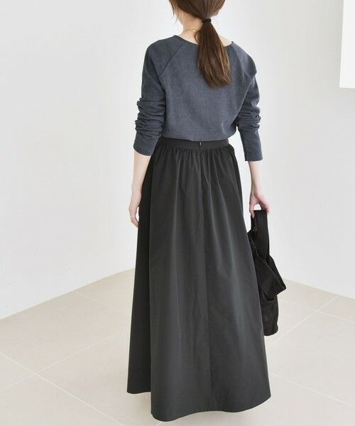 SHIPS / シップス カットソー（半袖以外） | quaranciel:〈洗濯機可能〉ポリエステル ベロア スクエア ネック プルオーバー | 詳細2