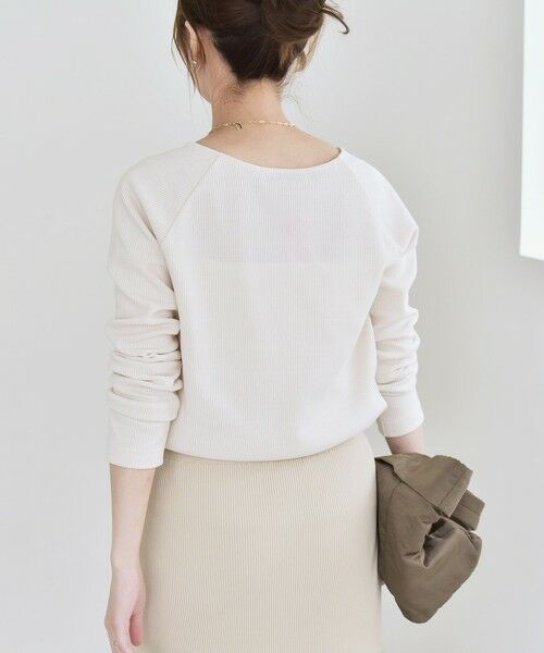 SHIPS / シップス カットソー（半袖以外） | quaranciel:〈洗濯機可能〉ポリエステル ベロア スクエア ネック プルオーバー | 詳細21