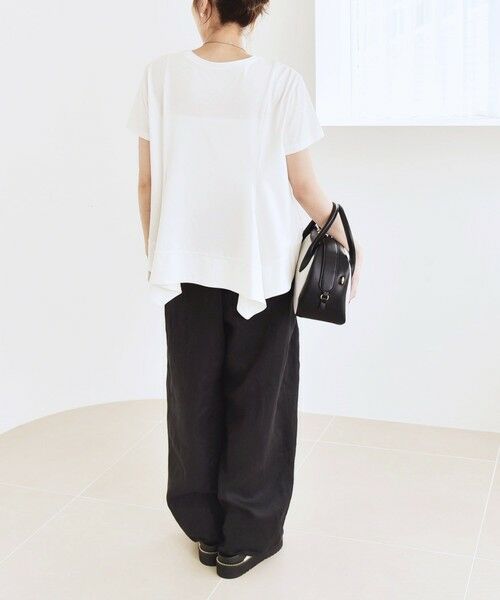 SHIPS / シップス Tシャツ | quaranciel:〈手洗い可能〉ハンカチーフヘム フレア クルーネック TEE | 詳細2