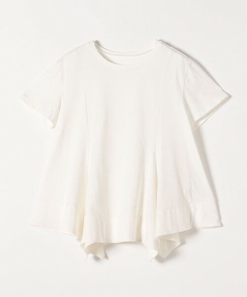 SHIPS / シップス Tシャツ | quaranciel:〈手洗い可能〉ハンカチーフヘム フレア クルーネック TEE | 詳細9