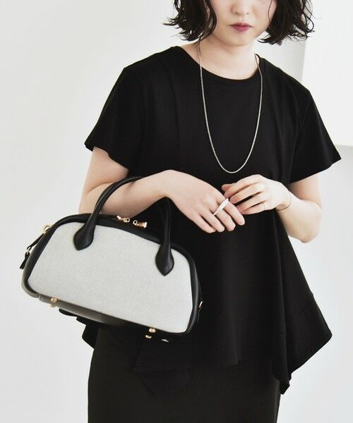 SHIPS / シップス Tシャツ | quaranciel:〈手洗い可能〉ハンカチーフヘム フレア クルーネック TEE | 詳細14