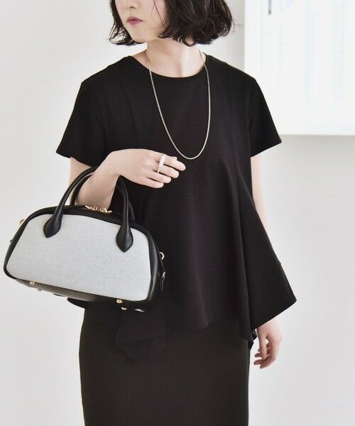 SHIPS / シップス Tシャツ | quaranciel:〈手洗い可能〉ハンカチーフヘム フレア クルーネック TEE | 詳細15