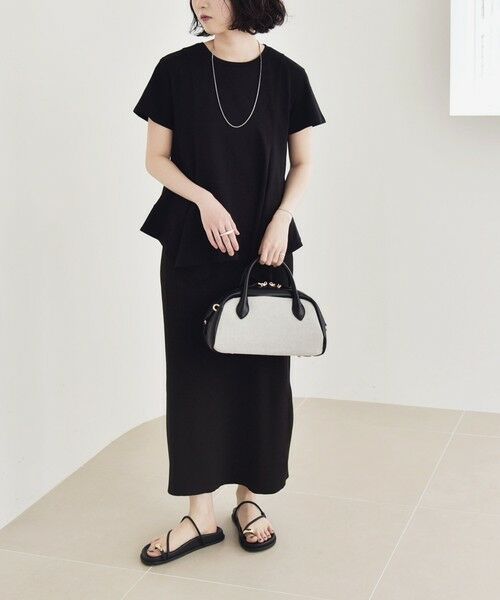 SHIPS / シップス Tシャツ | quaranciel:〈手洗い可能〉ハンカチーフヘム フレア クルーネック TEE | 詳細11