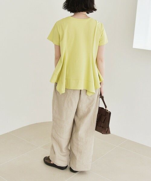 SHIPS / シップス Tシャツ | quaranciel:〈手洗い可能〉ハンカチーフヘム フレア クルーネック TEE | 詳細21