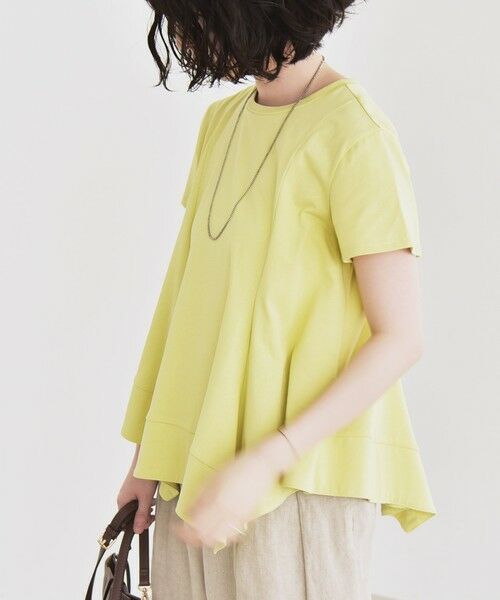 SHIPS / シップス Tシャツ | quaranciel:〈手洗い可能〉ハンカチーフヘム フレア クルーネック TEE | 詳細24