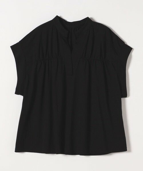 SHIPS / シップス Tシャツ | quaranciel:〈手洗い可能〉ギャザー スキッパー バンドカラー プルオーバー | 詳細20