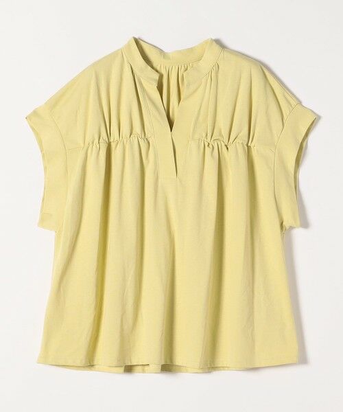 SHIPS / シップス Tシャツ | quaranciel:〈手洗い可能〉ギャザー スキッパー バンドカラー プルオーバー | 詳細29