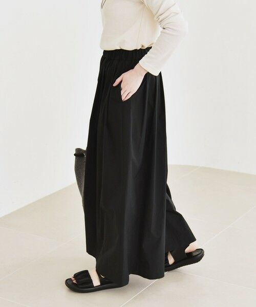 SHIPS / シップス その他パンツ | quaranciel:〈洗濯機可能〉タイプライター ギャザー ワイド キュロット パンツ | 詳細10