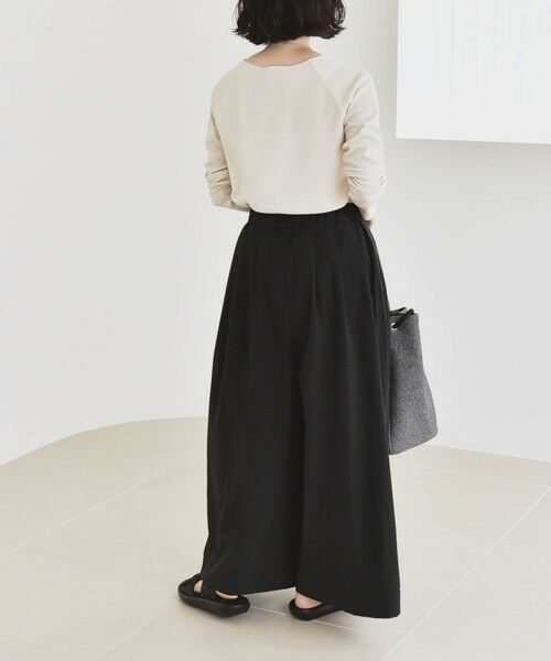 SHIPS / シップス その他パンツ | quaranciel:〈洗濯機可能〉タイプライター ギャザー ワイド キュロット パンツ | 詳細2