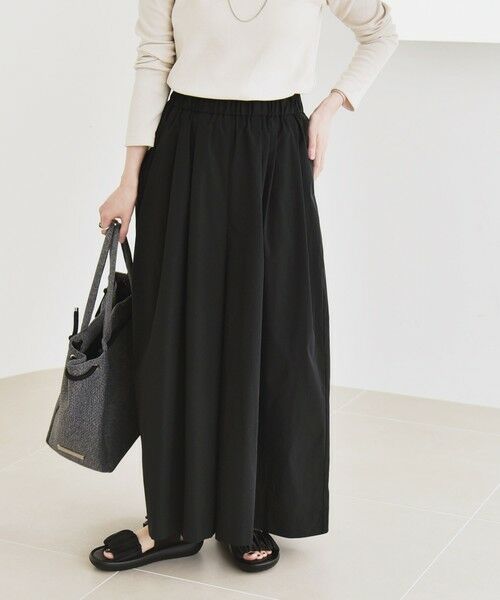 SHIPS / シップス その他パンツ | quaranciel:〈洗濯機可能〉タイプライター ギャザー ワイド キュロット パンツ | 詳細6