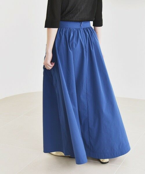 SHIPS / シップス ロング・マキシ丈スカート | quaranciel:〈洗濯機可能〉タイプライター ギャザー フレア ポケット スカート | 詳細12