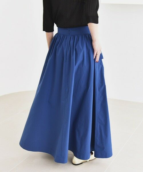 SHIPS / シップス ロング・マキシ丈スカート | quaranciel:〈洗濯機可能〉タイプライター ギャザー フレア ポケット スカート | 詳細13