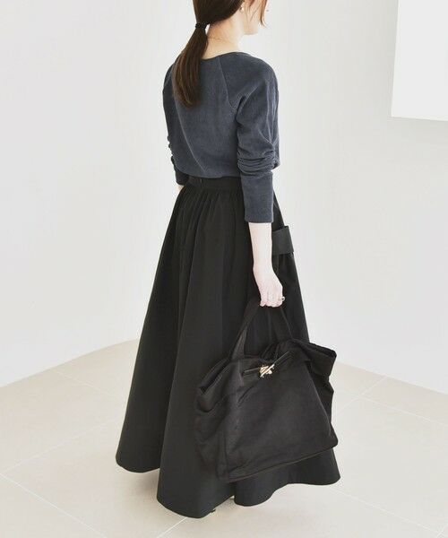 SHIPS / シップス ロング・マキシ丈スカート | quaranciel:〈洗濯機可能〉タイプライター ギャザー フレア ポケット スカート | 詳細2