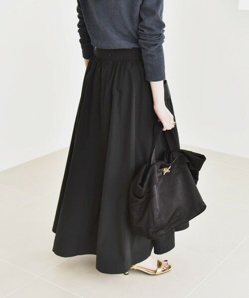 SHIPS / シップス ロング・マキシ丈スカート | quaranciel:〈洗濯機可能〉タイプライター ギャザー フレア ポケット スカート | 詳細7