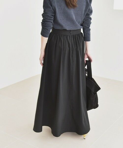 SHIPS / シップス ロング・マキシ丈スカート | quaranciel:〈洗濯機可能〉タイプライター ギャザー フレア ポケット スカート | 詳細8