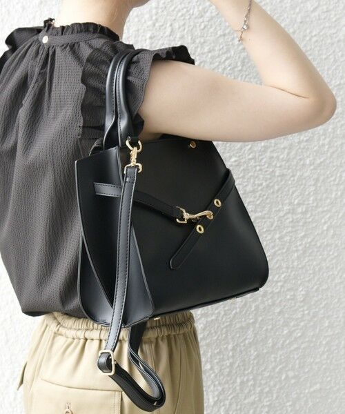 SHIPS / シップス ハンドバッグ | SHIPS any: ベルト デザイン 2WAY スクエア バッグ | 詳細3