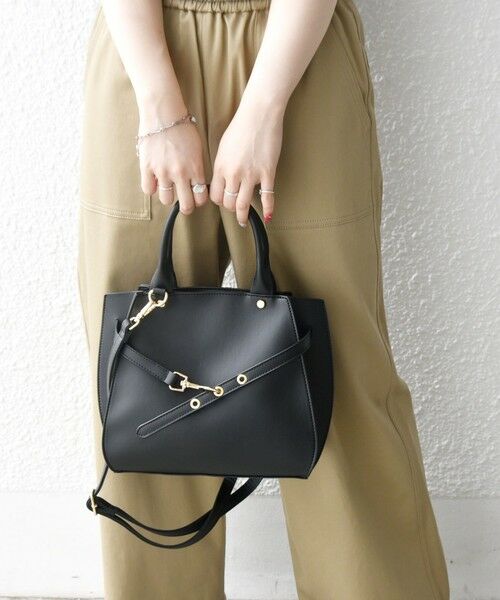 SHIPS / シップス ハンドバッグ | SHIPS any: ベルト デザイン 2WAY スクエア バッグ | 詳細7