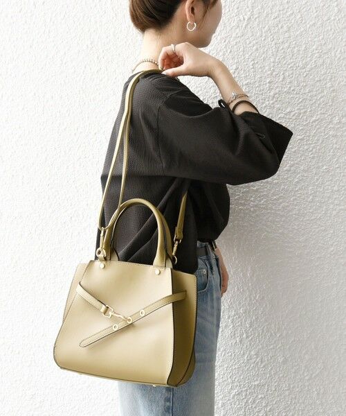 SHIPS / シップス ハンドバッグ | 《一部追加予約》SHIPS any: ベルト デザイン 2WAY スクエア バッグ | 詳細20