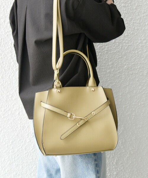 SHIPS / シップス ハンドバッグ | SHIPS any: ベルト デザイン 2WAY スクエア バッグ | 詳細23