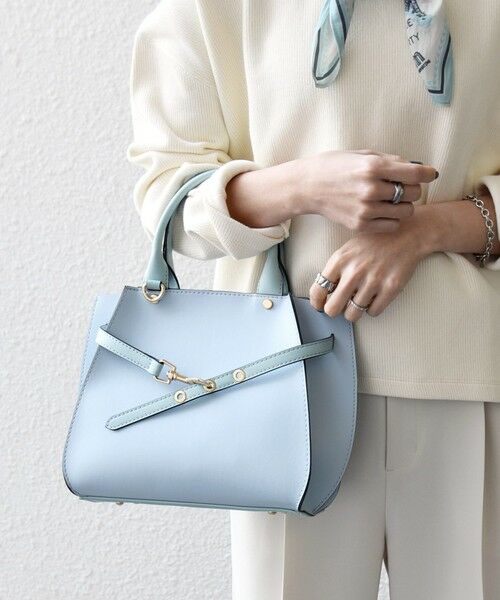 SHIPS / シップス ハンドバッグ | 《一部追加予約》SHIPS any: ベルト デザイン 2WAY スクエア バッグ | 詳細27