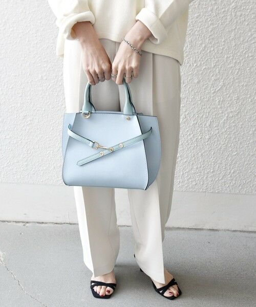 SHIPS / シップス ハンドバッグ | 《一部追加予約》SHIPS any: ベルト デザイン 2WAY スクエア バッグ | 詳細28