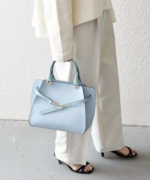 SHIPS / シップス ハンドバッグ | 《一部追加予約》SHIPS any: ベルト デザイン 2WAY スクエア バッグ | 詳細29