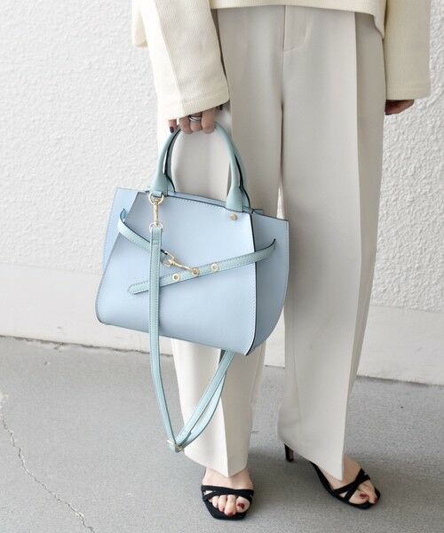 SHIPS / シップス ハンドバッグ | 《一部追加予約》SHIPS any: ベルト デザイン 2WAY スクエア バッグ | 詳細30