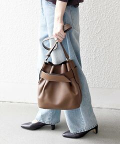 SHIPS / シップス ショルダーバッグ | 《一部追加予約》SHIPS any: ベルト デザイン 巾着 ショルダー バッグ