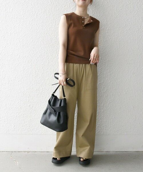 SHIPS / シップス ショルダーバッグ | 《一部追加予約》SHIPS any: ベルト デザイン 巾着 ショルダー バッグ | 詳細1