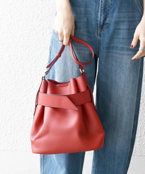 SHIPS / シップス ショルダーバッグ | 《一部追加予約》SHIPS any: ベルト デザイン 巾着 ショルダー バッグ | 詳細23