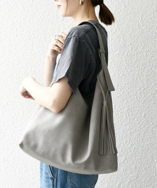 SHIPS / シップス トートバッグ | 《追加予約》SHIPS any: A4 タッセル ワンショルダー バッグ | 詳細2