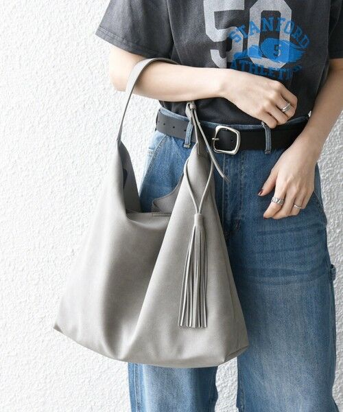 SHIPS / シップス トートバッグ | 《追加予約》SHIPS any: A4 タッセル ワンショルダー バッグ | 詳細3