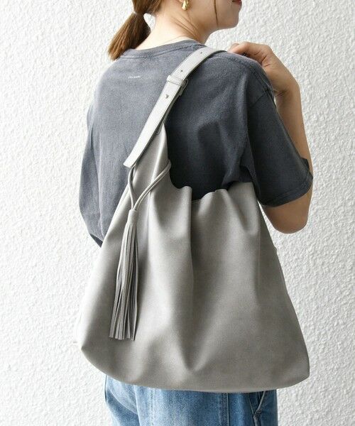 SHIPS / シップス トートバッグ | 《追加予約》SHIPS any: A4 タッセル ワンショルダー バッグ | 詳細4