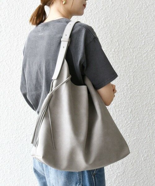SHIPS / シップス トートバッグ | 《追加予約》SHIPS any: A4 タッセル ワンショルダー バッグ | 詳細5