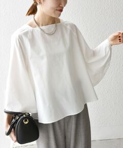 SHIPS / シップス シャツ・ブラウス | SHIPS any:〈洗濯機可能〉REPREVE ボートネック フレアスリーブ ブラウス