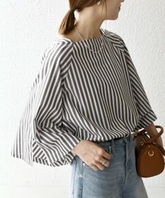 SHIPS / シップス シャツ・ブラウス | SHIPS any:〈洗濯機可能〉REPREVE ボートネック フレアスリーブ ブラウス