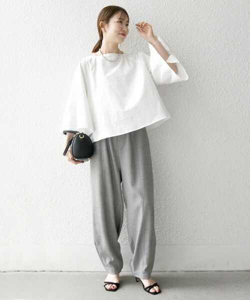 SHIPS / シップス シャツ・ブラウス | SHIPS any:〈洗濯機可能〉REPREVE ボートネック フレアスリーブ ブラウス | 詳細1