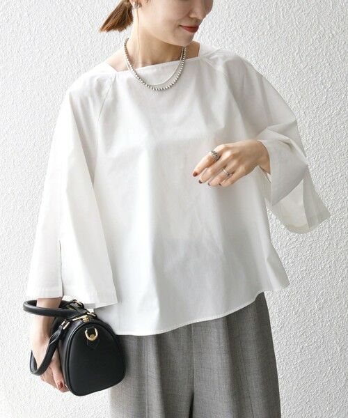 SHIPS / シップス シャツ・ブラウス | SHIPS any:〈洗濯機可能〉REPREVE ボートネック フレアスリーブ ブラウス | 詳細3