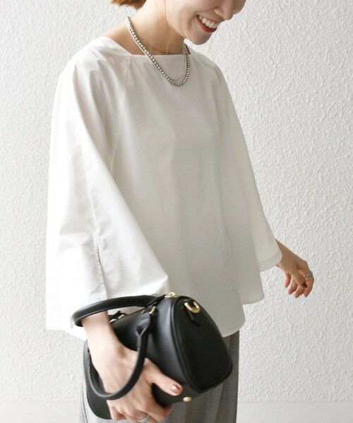 SHIPS / シップス シャツ・ブラウス | SHIPS any:〈洗濯機可能〉REPREVE ボートネック フレアスリーブ ブラウス | 詳細5