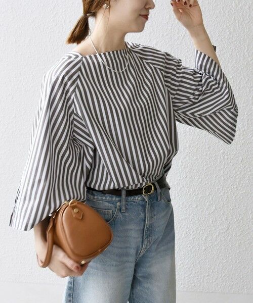 SHIPS / シップス シャツ・ブラウス | SHIPS any:〈洗濯機可能〉REPREVE ボートネック フレアスリーブ ブラウス | 詳細13