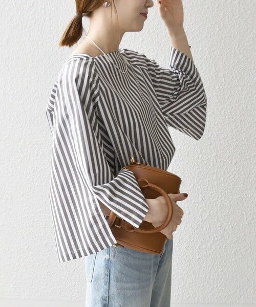 SHIPS / シップス シャツ・ブラウス | SHIPS any:〈洗濯機可能〉REPREVE ボートネック フレアスリーブ ブラウス | 詳細14