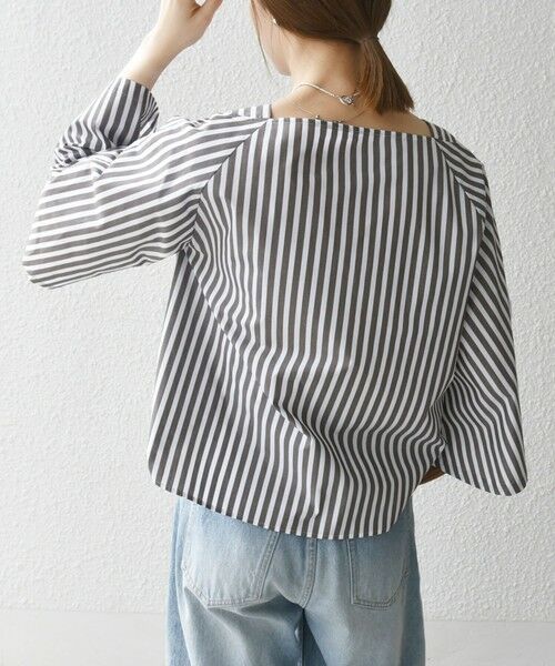 SHIPS / シップス シャツ・ブラウス | SHIPS any:〈洗濯機可能〉REPREVE ボートネック フレアスリーブ ブラウス | 詳細15