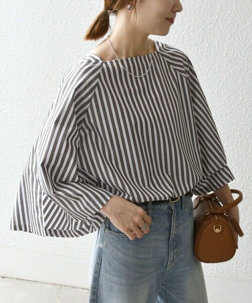 SHIPS / シップス シャツ・ブラウス | SHIPS any:〈洗濯機可能〉REPREVE ボートネック フレアスリーブ ブラウス | 詳細16