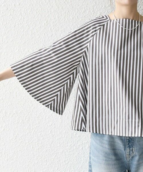 SHIPS / シップス シャツ・ブラウス | SHIPS any:〈洗濯機可能〉REPREVE ボートネック フレアスリーブ ブラウス | 詳細25