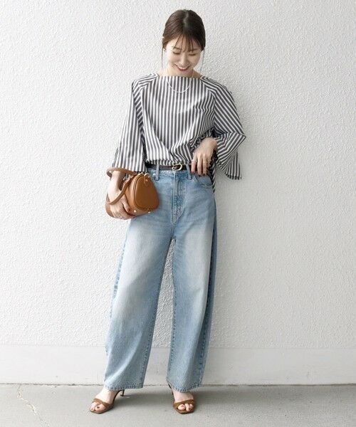 SHIPS / シップス シャツ・ブラウス | SHIPS any:〈洗濯機可能〉REPREVE ボートネック フレアスリーブ ブラウス | 詳細10