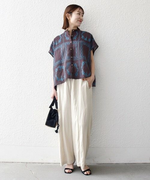 SHIPS / シップス シャツ・ブラウス | 《一部追加予約》SHIPS any:〈手洗い可能〉エンブロイダリー レース シアー フレンチスリーブ シャツ | 詳細11